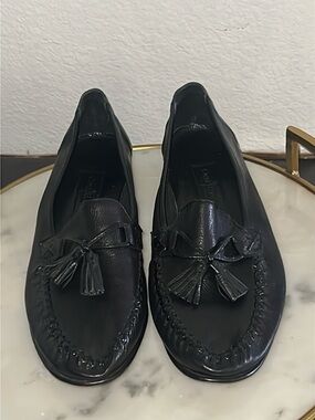 Cole Haan textured black leather loafers 5